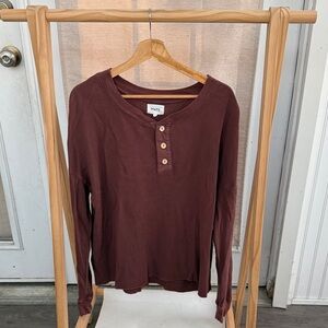 Mate the Label Thermal Long Sleeve Top